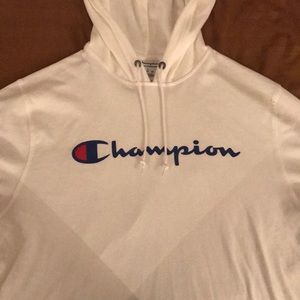 White champion hoodie